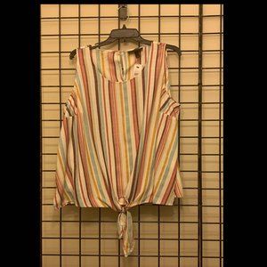 Multi color Striped Tank